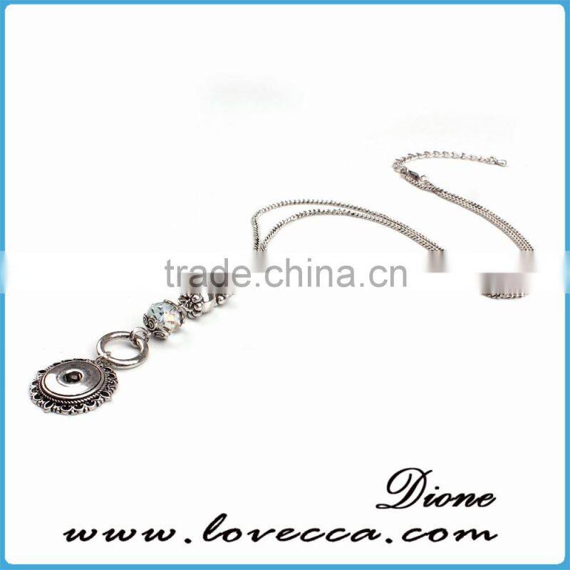2016 new design 18mm charm snap necklace