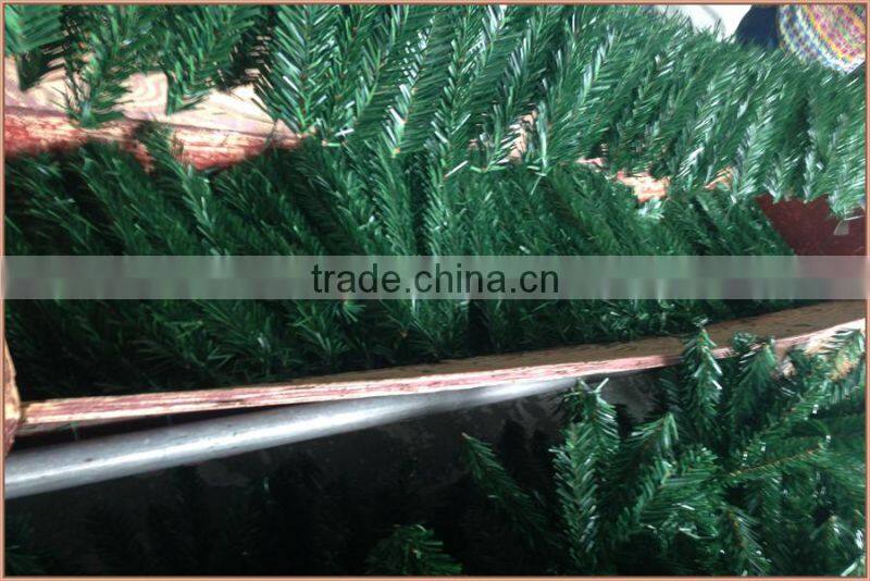 Fire retardant flocked christmas garlands