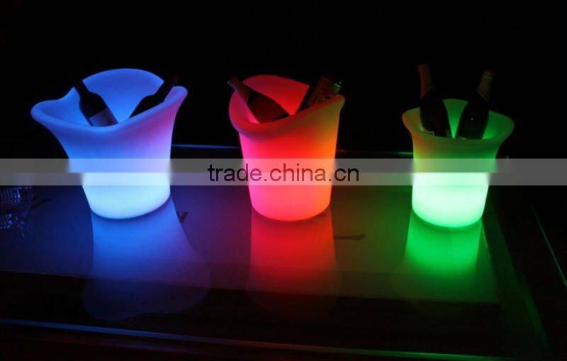 Colorful recharge LED bar ice bucket EW002