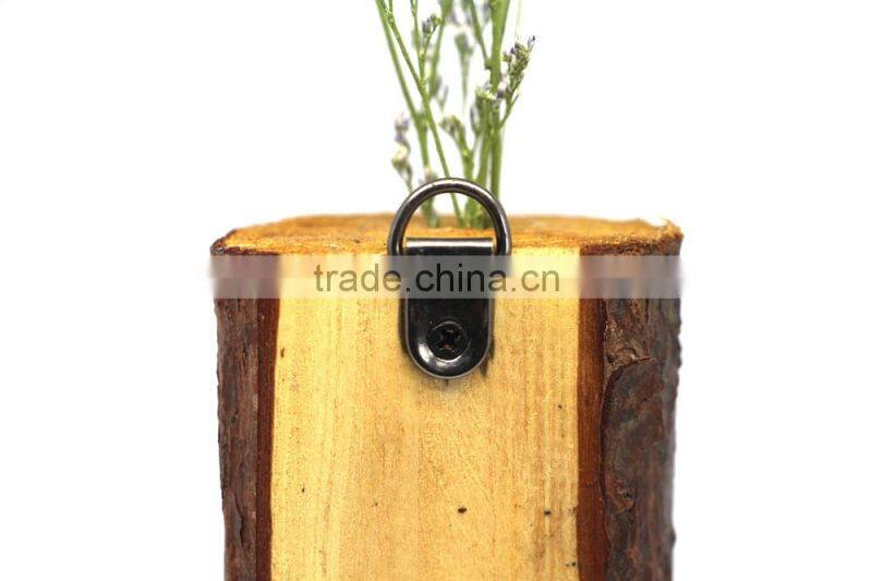 Wooden Flower Holder with Hanger, Wooden Wall Flower Holder, Eco-friendly Flower Holder