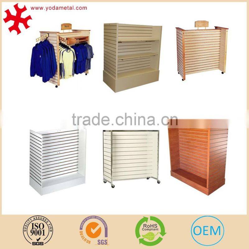 H-united Slatwall Stand gondola with shelevs for clothing retail store with good quality