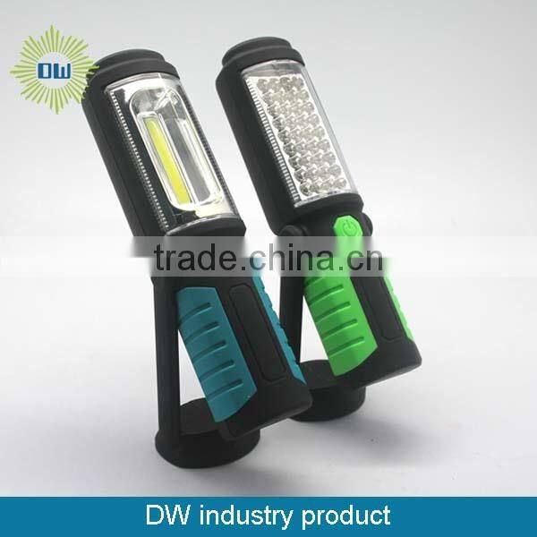 3W COB battery power Magnetic LED Work Light with swivel hook