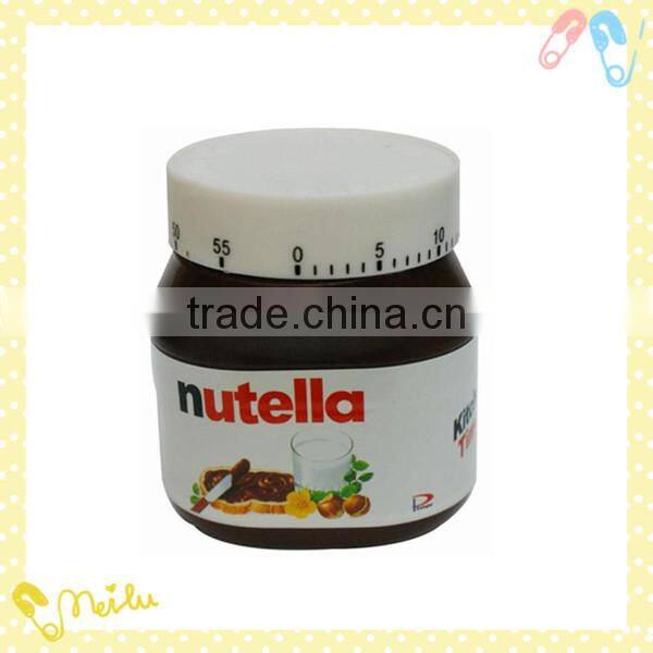 Plastic desk timer clock in portable and novelty feature