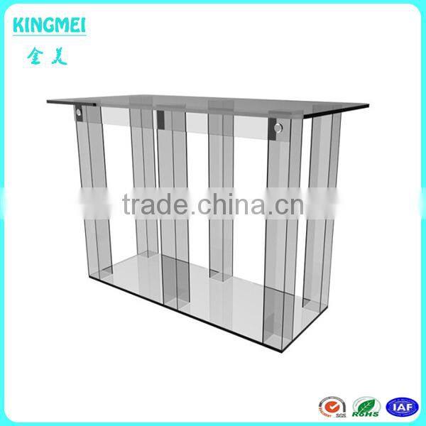 Wholesale round acrylic tables,lucite coffee table, acrylic furniture with colorful base