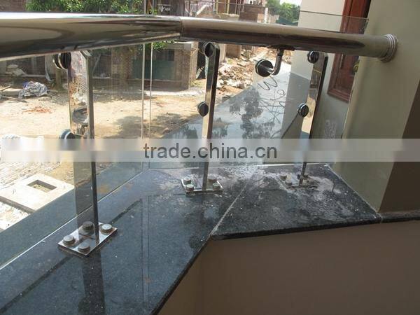 JINXIN staircase handrail_balcony railing_clear tempered glass balustrade