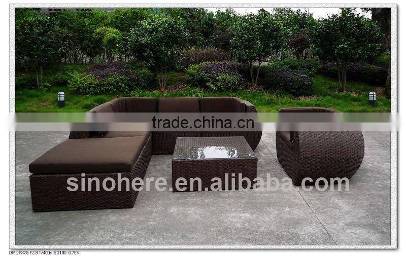 AY1607 Wicker Furniture Outdoor Wicker Sofa Set