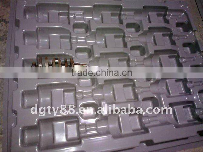 large vacuum thermoform thick film blister packaging tray of plastic