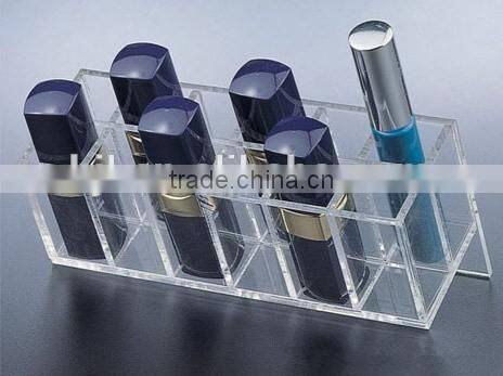 acrylic cosmetics display design showcase/display stand