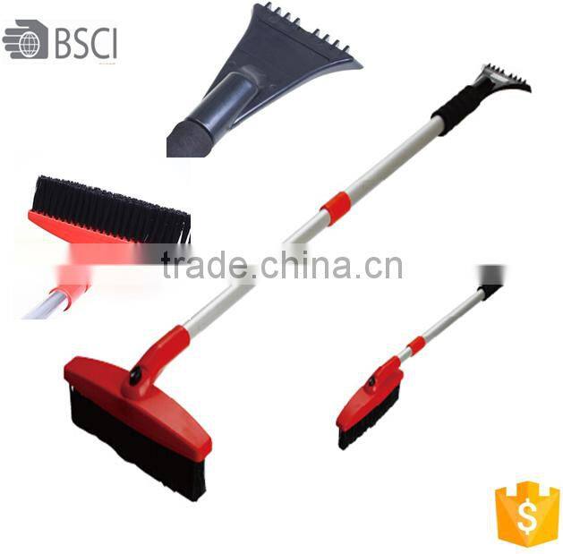 rubber sweeping winter brushes, snow joe telescoping snow broom with ice scraper