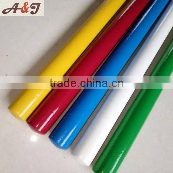 Spray paint round brush handle straightened