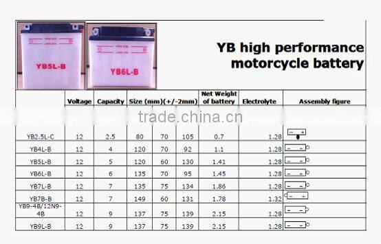 12v three wheeler motorcycle battery, motorbike battery