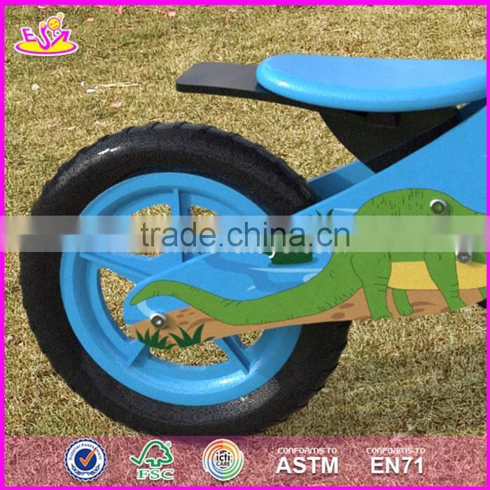 2017 New original work children wooden boys balance bike made in china W16C172