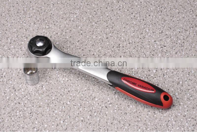 OK-tools,72T, curved handle with pear-type handle, 40cr+crmo material, PP+TRP handle, ratchet handle