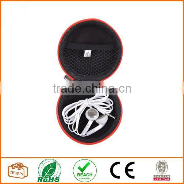 3 in 1 Red Earphone Handsfree Hard EVA Case Earphone Case