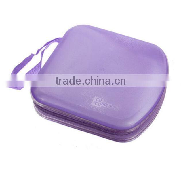 NEW Portable CD Storage Bag 40-pieces DVD hard Plastic Protector Carrying Case