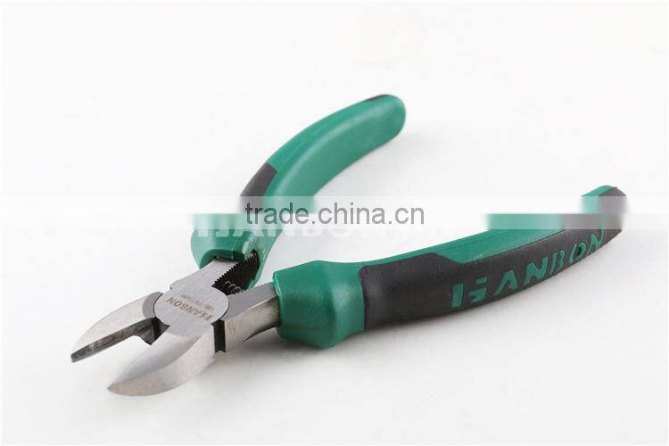 Plastic handle American oblique nose pliers 6"