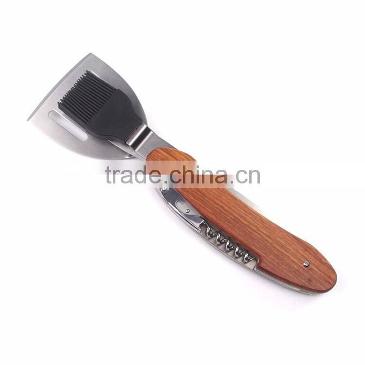 6 in 1 high quality stainless steel outdoor brazilian barbecue tools