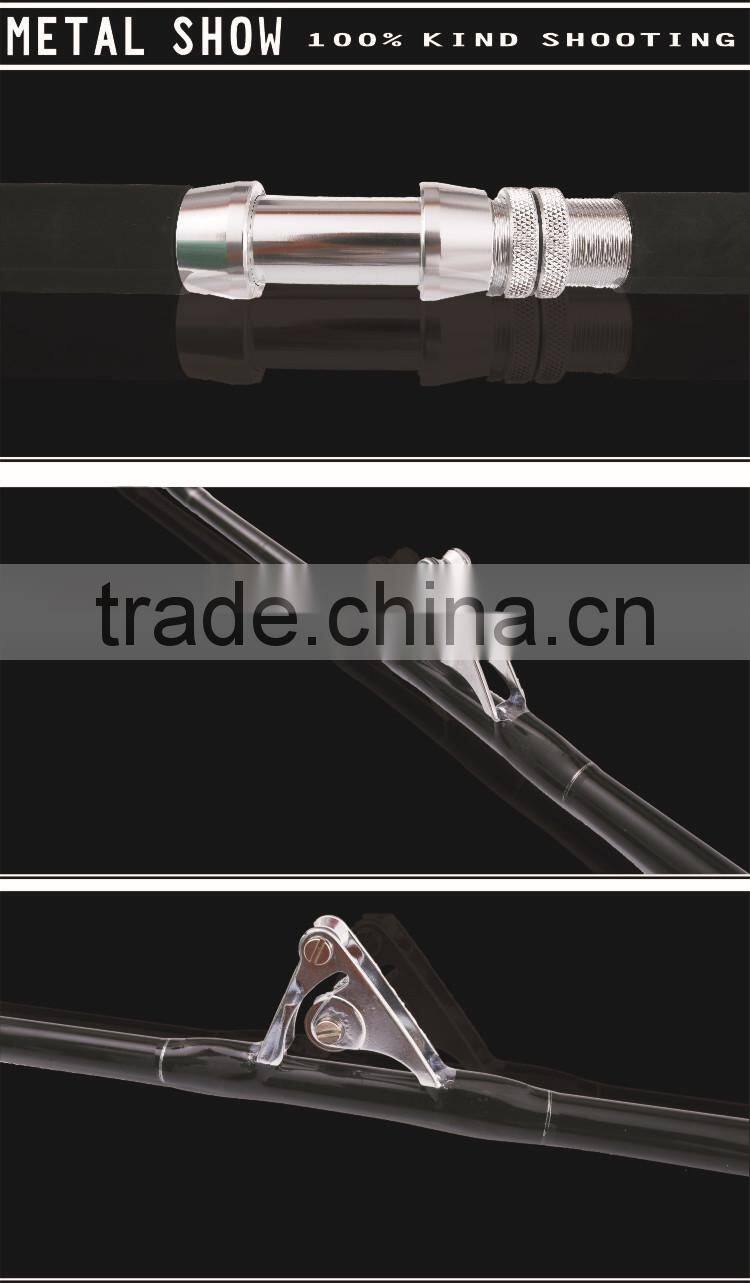 551 Black Trolling Rod Fiberglass Fishing Rod