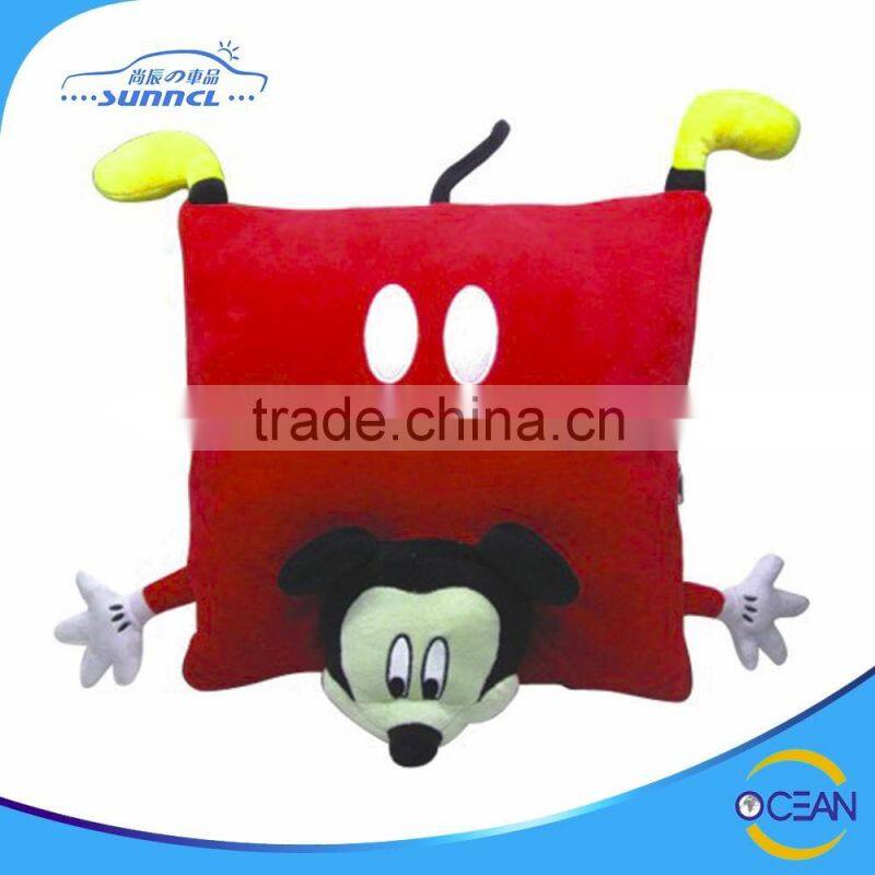 Travel Car Home Use Plush Animal Pillow Blanket good for Baby and Kids