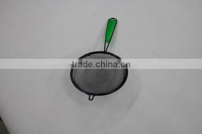 9cm colorful plastic handle small oil strainer