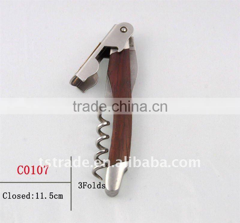 2014 Wine multi function keychain bottle opener stainless steel durable fashion C0106G