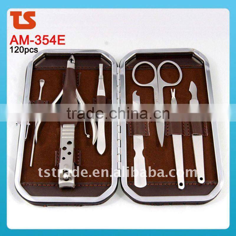7PC Cheap stainless nail manicure set tools AM-354E