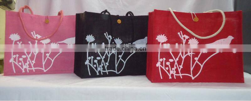Jute Designed Shopping Bag