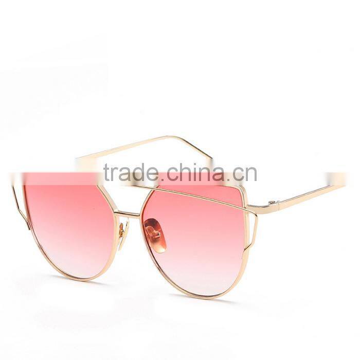 UCHOME Custom Promotional Double Metal Frame Sunglasses ,Genuine Mosaic Female Sun Glasses