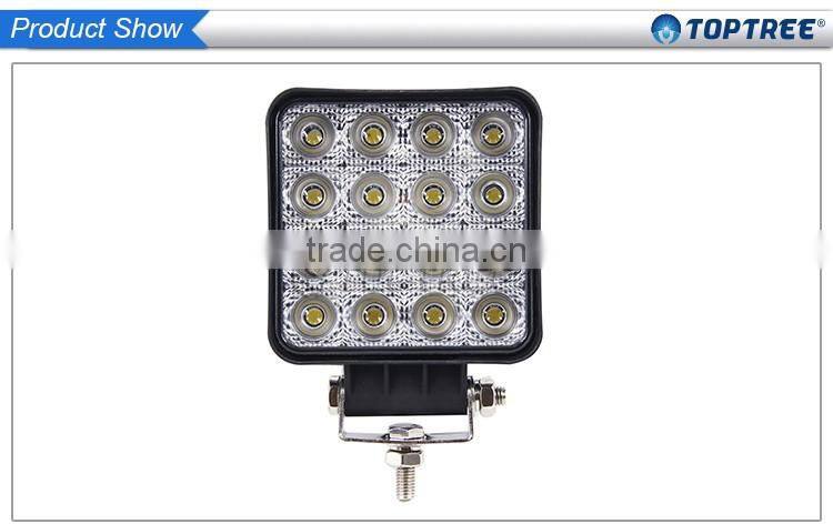 New products auto led work lights 27w super bright square headlamps