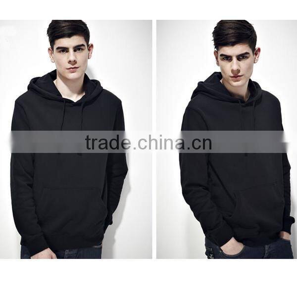 2015 New Stylish Pullover Plain Hoodies For Men