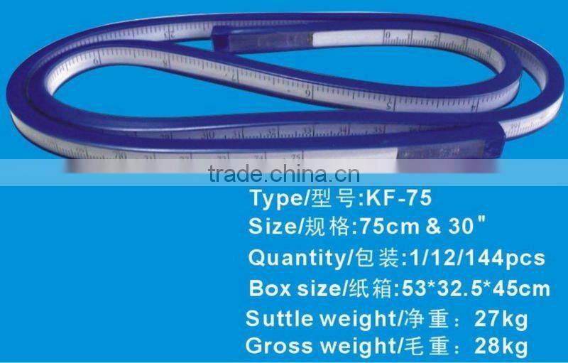 Kearing High Quality Measuring Tape Design Folding Flexible Curve Rulers 75cm & 30 " length #KF75