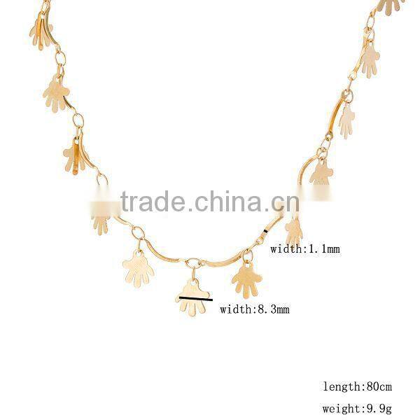 2014 cheap unique style bronze link chain necklace