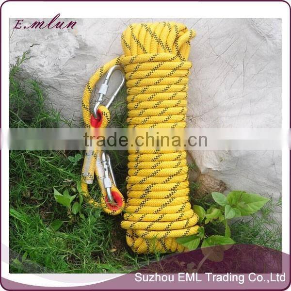 New Rescue rock climbing braided rope Fire Escape Safety and Climbing Rope,rock climbing equipment