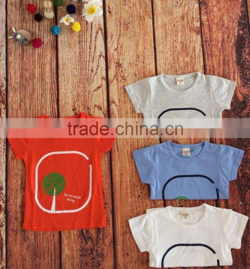 2017 cheap bulk sale children t-shirt cute printing pictures kid boys girls shirts