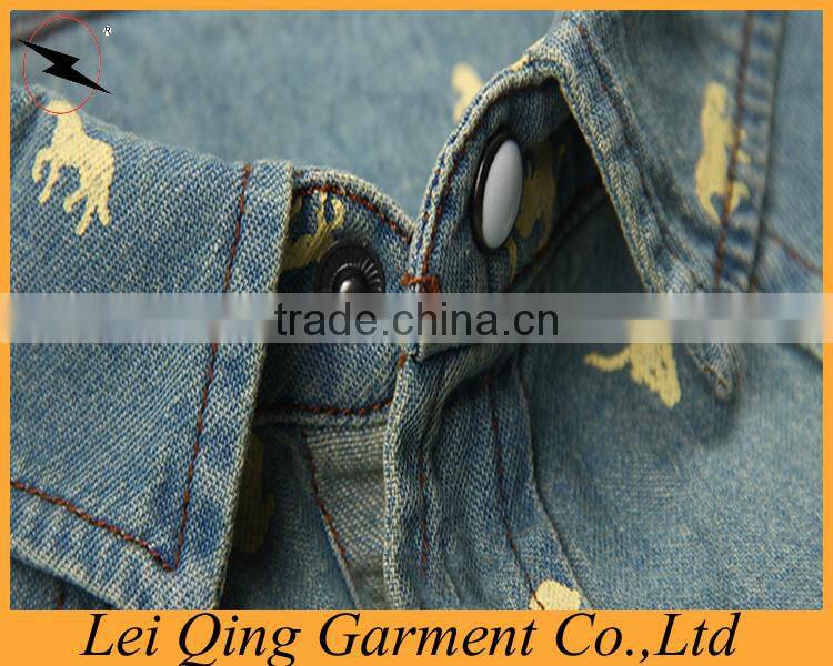 casual collar denim shirts for men