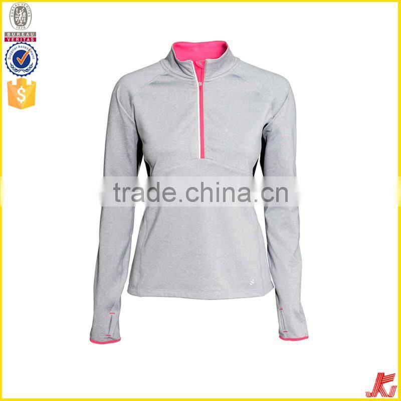 2015 new model women sportswear half zipper-up jacket