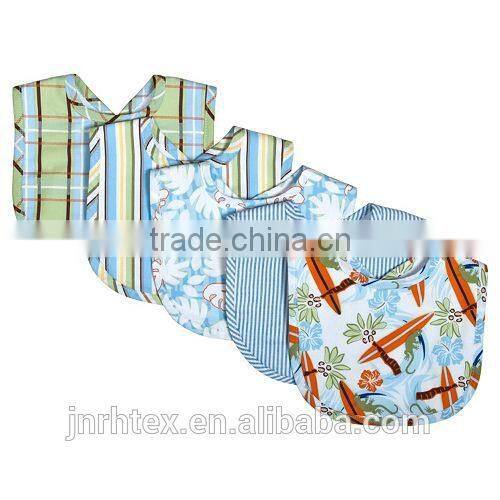 Soft cotton baby bibs wholesale,printed baby clothing design for promotion