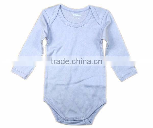 2017 New Design Baby Rompers Plain 100% Cotton
