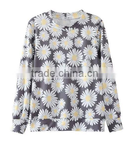 Runwaylover EY2353B New Design 2017 Ladies Fashion Printed Hoodies