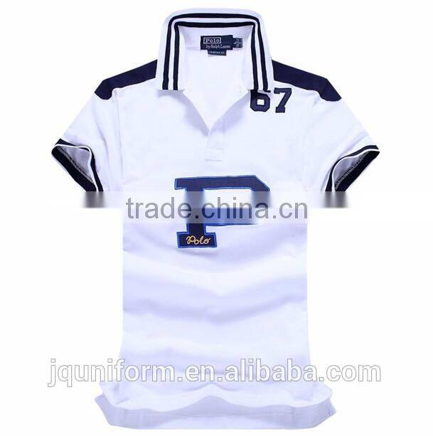 Custom Nice design Poly-viscose blend polo shirt school uniform