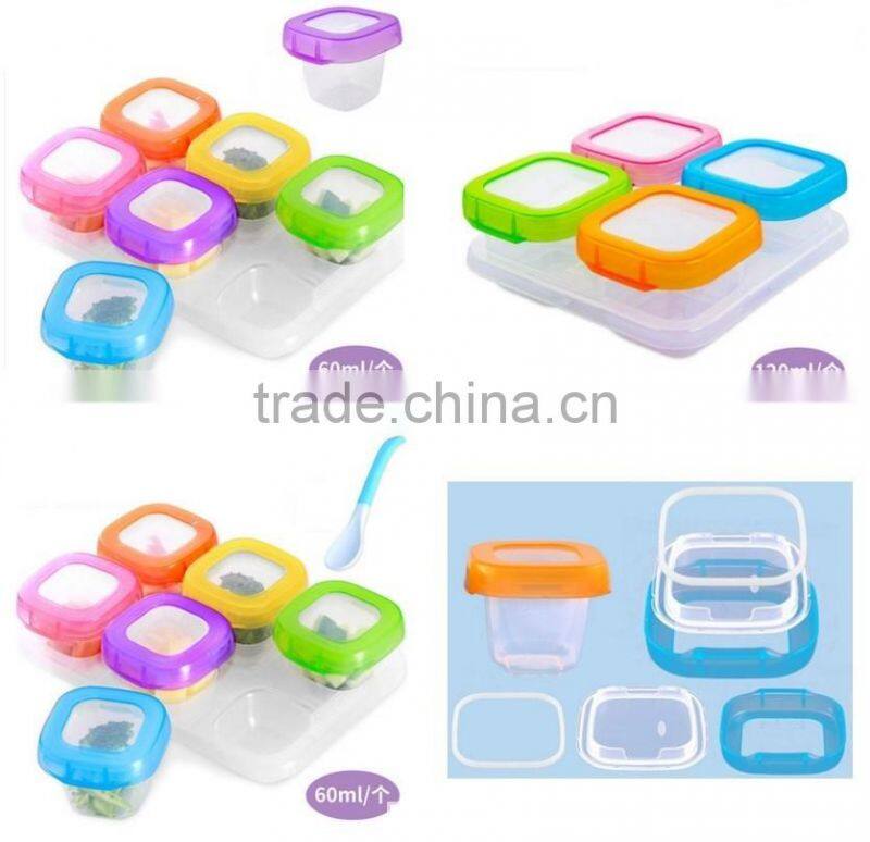 baby food container baby blocks freezer storage containers