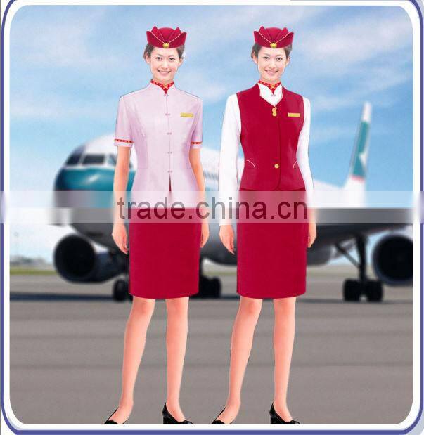 air hostess costume uniform/ air stewardess uniform