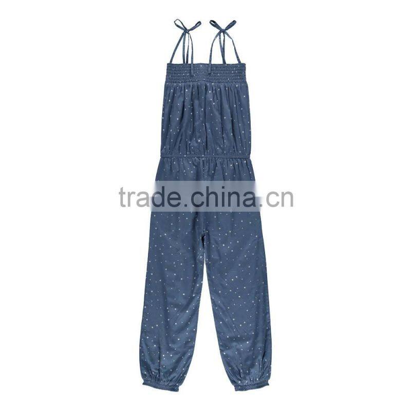 Kids romper baby clothes blue denim one piece Jumpsuit wholesale childrenis clothing