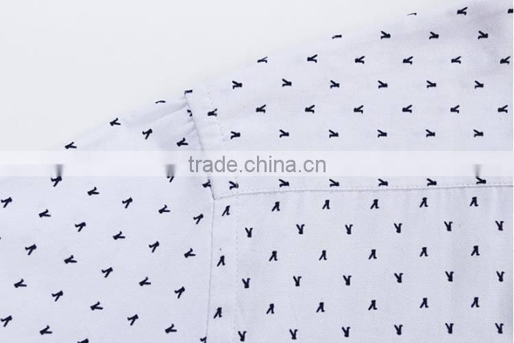 Alibaba long sleeve man's dress fashionable Printed work cotton uniform elongated t shirt