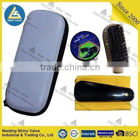 Luxury high class shoe cleaning type handy travel shoe polish kit