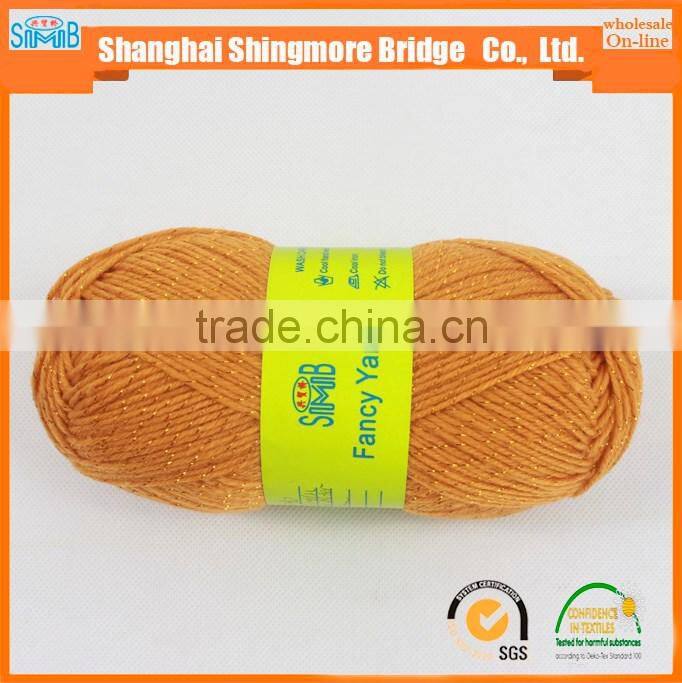 hand knitting yarn supplier hot sales cheapest price blended acrylic polyester lurex yarn in high quality
