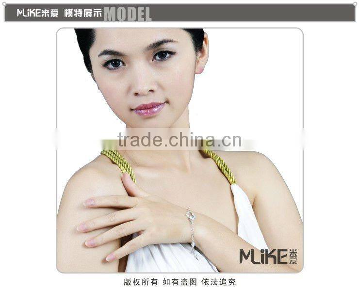 heart 925 silver bracelet with CZ stone M3001