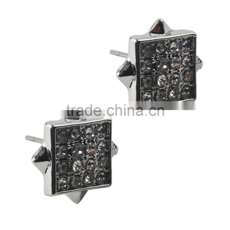 Customized Unique Gold Jhumka Square Hiphop Earrings Wholesale Earrings Wholesale