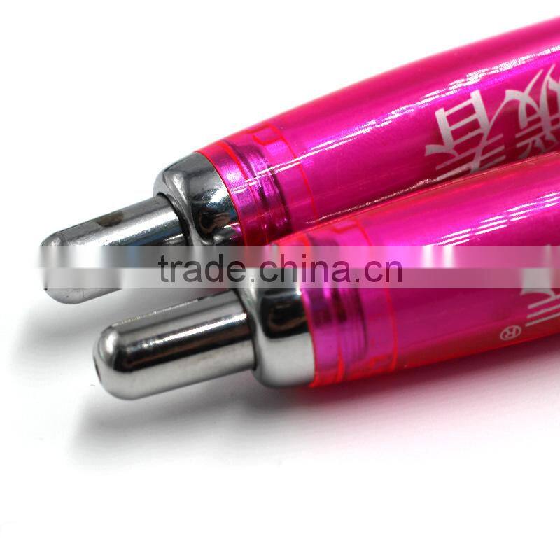 Cheap plastic promotional logo slogan print office ball pen