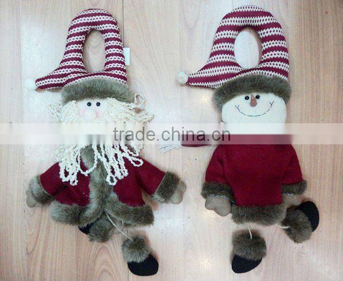 Lovely plush christmas handmade snowman toys